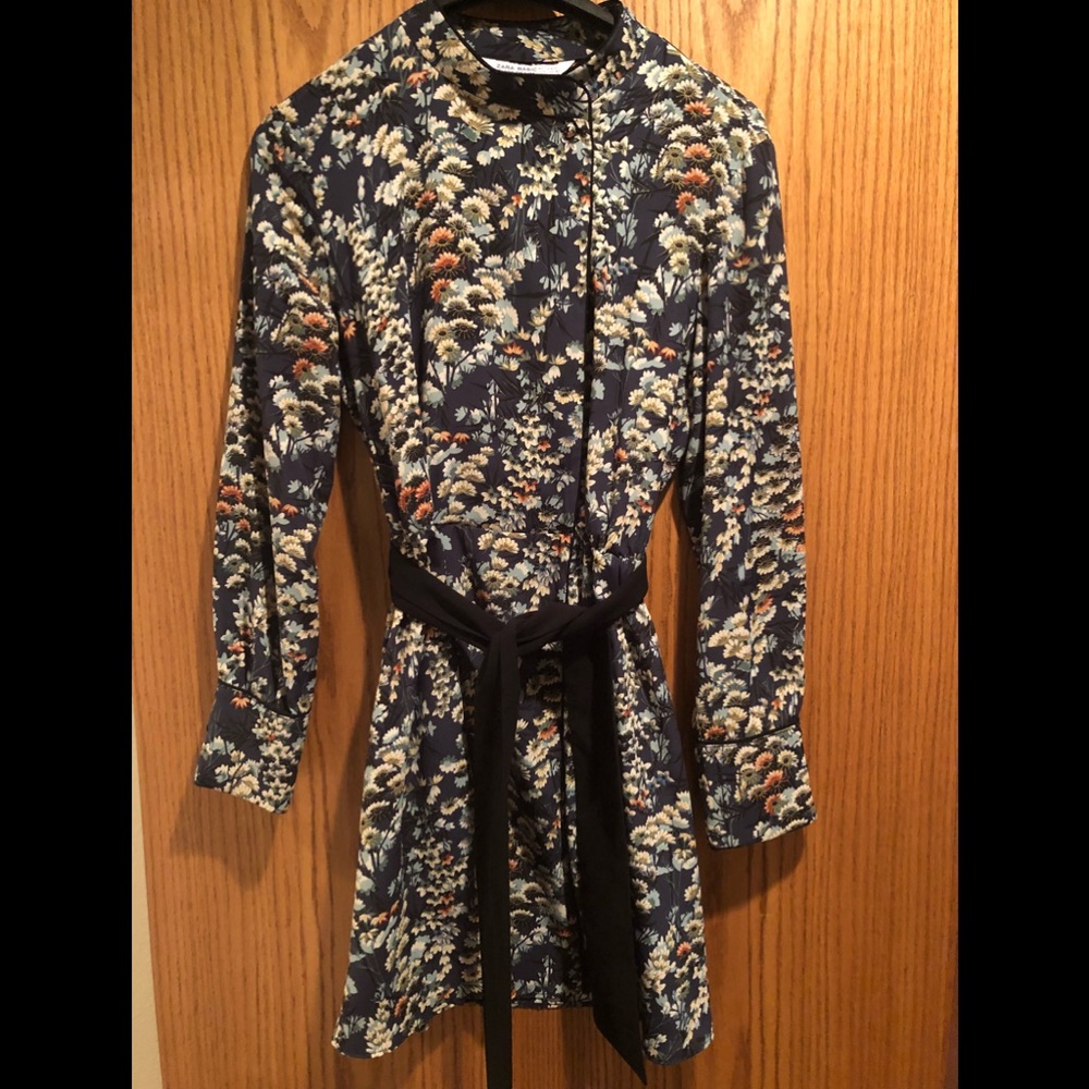 Beautiful Zara printed mini dress. Like new